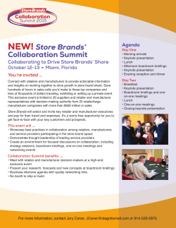 NEW! Store Brands` Collaboration Summit
