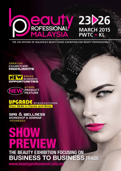 SDN BHD - Beauty Professional 2015