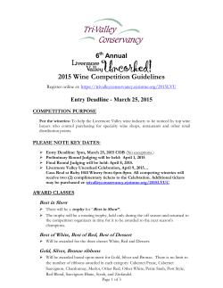 2015 Wine Competition Guidelines