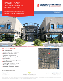 CANYON PLAZA - Commerce Real Estate Solutions