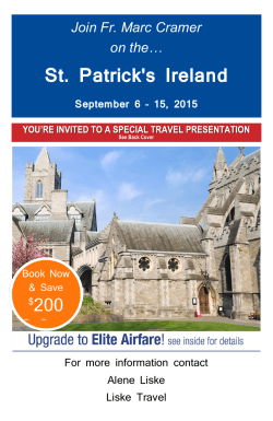 St. Patrick`s Ireland September 6