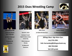 2015 Osos Wrestling Camp