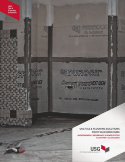 USG Tile and Flooring Portfolio Brochure (English)