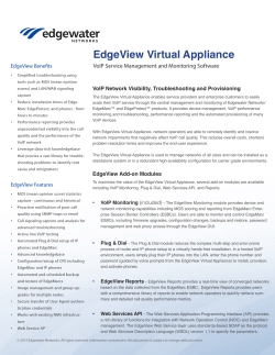 EdgeView Virtual Appliance