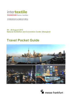 Travel Pocket Guide - Intertextile Shanghai Home Textiles