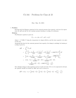 Ch 344 ��� Problems for Class # 23