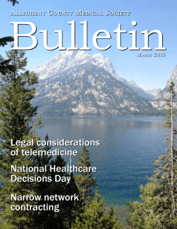 Bulletin - Allegheny County Medical Society