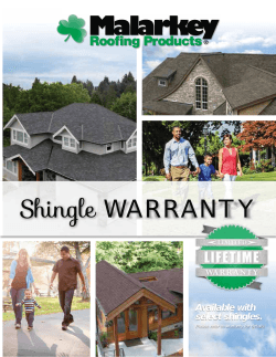 Shingle Warranty PDF
