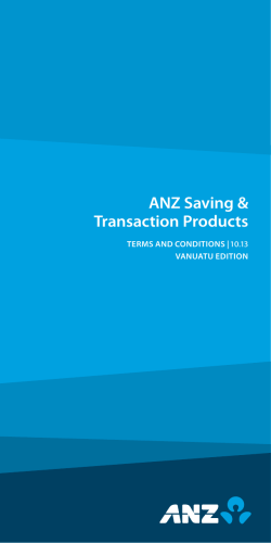 ANZ Saving & Transaction Products