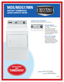 MDE/MDG17MN Dryer - Gooder Equipment COmmercial Laundry