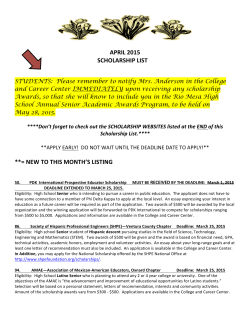 Scholarships - Rio Mesa High School