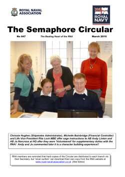 The Semaphore Circular - Royal Naval Association