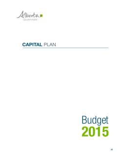 Capital Plan - Alberta Treasury Board and Finance