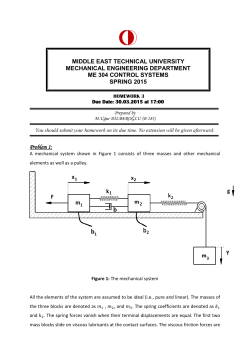 Homework 3 - METU | Department of Mechanical Engineering
