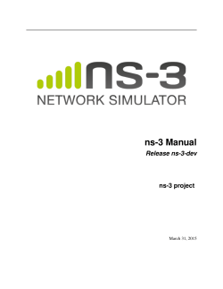 ns-3 Manual