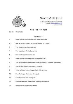 Sale 132 - 1st April