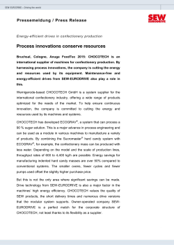 Process innovations conserve resources