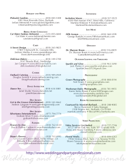you can print a list of our vendors here