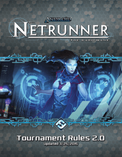 Tournament Rules - Fantasy Flight Games