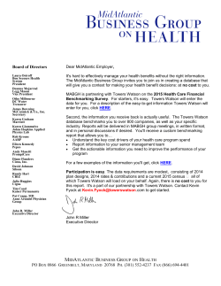 invitation letter - Mid-Atlantic Business Group on Health
