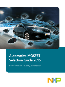 Automotive MOSFET Selection Guide 2015