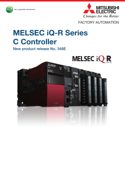 MELSEC iQ-R Series C Controller New product release