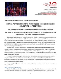 2015 2016 Season News Release