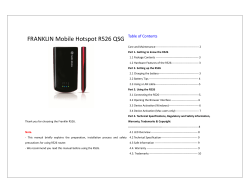 FRANKLIN Mobile Hotspot R526 QSG