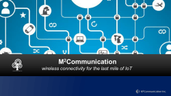 M2Comm March 2015 Corporate Intro