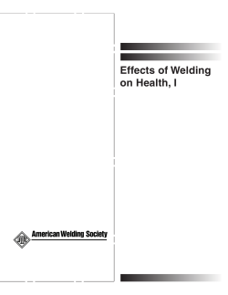 Effects of Welding on Health I
