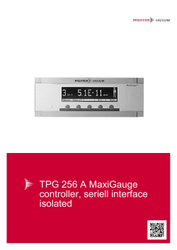 TPG 256 A MaxiGauge controller, seriell interface isolated