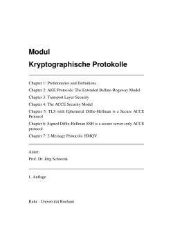 Modul Kryptographische Protokolle