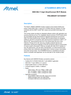 ATSAMW25-MR210PA IEEE 802.11 b/g/n