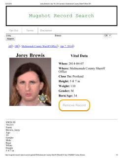 Jorey Brewis Mugshot Record Search