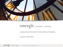 Investor Presentation - Emergis Global Capital