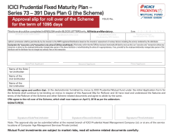 Series 73 - 391 Days Plan - ICICI Prudential Mutual Fund