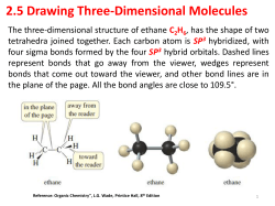 2.5 Drawing Three-Dimensional Molecules