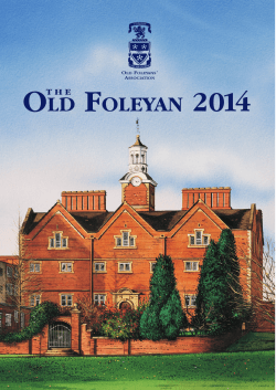 OLD FOLEYAN 2014 - Old Foleyans&#39