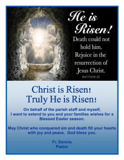 Easter Sunday - April 4th and 5th
