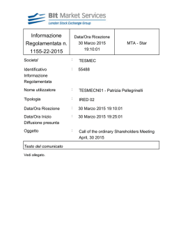 Informazione Regolamentata n. 1155-22-2015