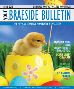 the official braeside community newsletter
