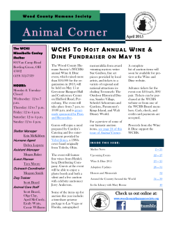 Animal Corner - Wood County Humane Society