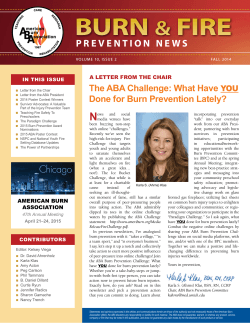 Fire & Burn Prevention Newsletter 2014