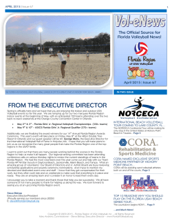 APRIL 2015 | Issue 67 - Florida Region of USA Volleyball