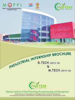 Industrial Internship Brochure B.Tech