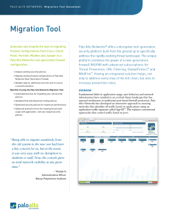 Migration Tool - Palo Alto Networks