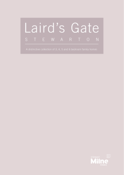 Laird`s Gate - Stewart Milne Homes