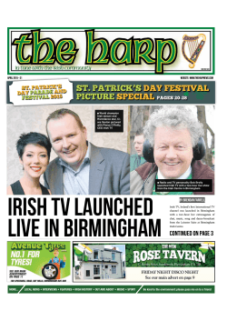Irish TV launched live in Birmingham