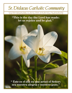 (619) 226-7368 - St. Didacus Church