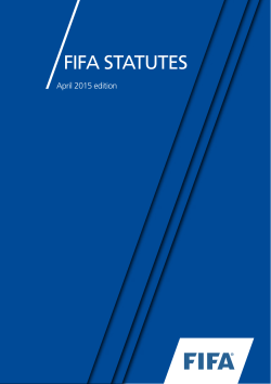 The FIFA Statutes (2015)